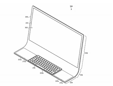 The new Apple iMac patent registered by Apple Inc. with the United States Patent Trademark Office (USPTO).